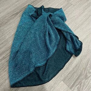 ASOS glitter  blue swim cover up glitter sparkle